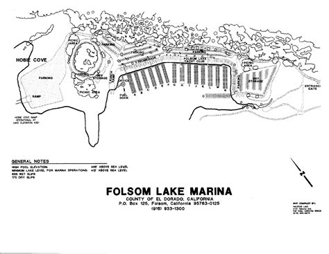 Folsom Lake Hiking, Biking and Riding Trails Map