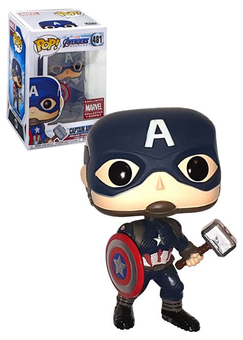 Funko POP! Marvel Avengers Endgame #481 Captain America (With Hammer ...