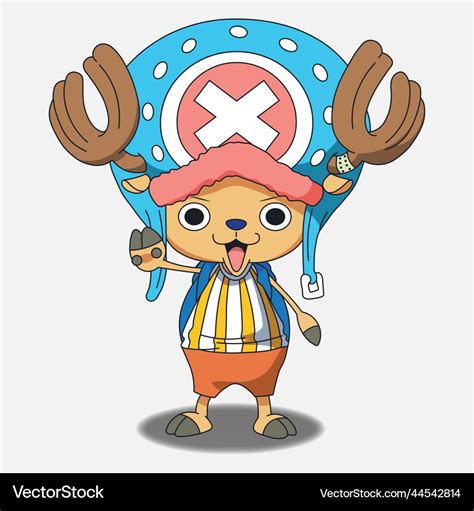 Doctor chopper cartoon one piece anime Royalty Free Vector