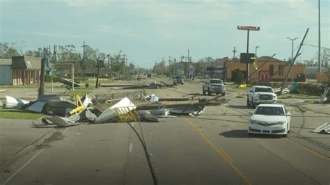 Damage From Hurricane Laura Seen From Above - The New York Times