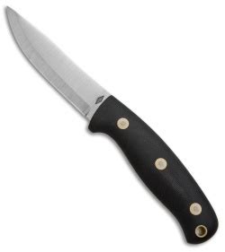 Battle Horse Knives Feather Stick Fixed Blade Knife Black Micarta (4 ...