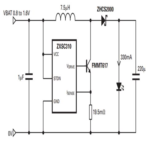 1 Watt LED Driver Circuit Using a Single 1.5 Cell | Circuit Diagram Centre