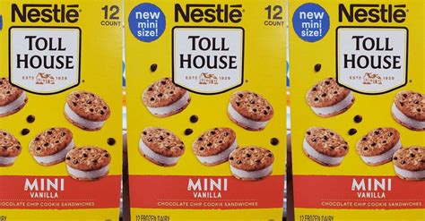 You Can Get Nestle Toll House Mini Cookie Ice Cream Sandwiches For The Perfect Bite Size Treat