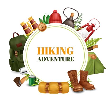 Hiking Gear Adventure Vectors & Illustrations for Free Download