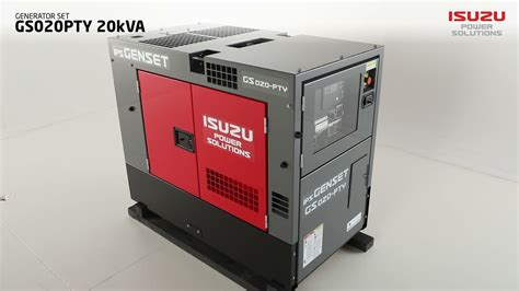 Isuzu Power Solutions: 20kVA Diesel Generator Set Walkaround :: Isuzu Australia Limited - YouTube