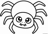 Cute Spider Easy Kid Coloring Page Printable sketch template