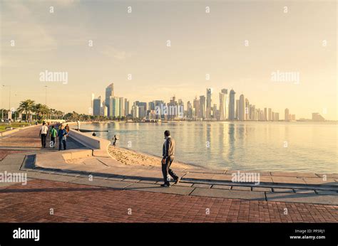 Doha corniche, Qatar, Middle East Stock Photo - Alamy