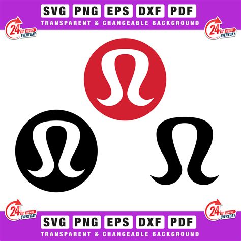 Lululemon Logo Bundle PNG PDF SVG Eps Dxf Cricut Cut - Etsy