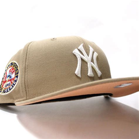 #NewYorkYankees 1999 World Series 59Fifty Fitted #NewEraCap in Camel & #PeachBottom #ECAPCITY ...