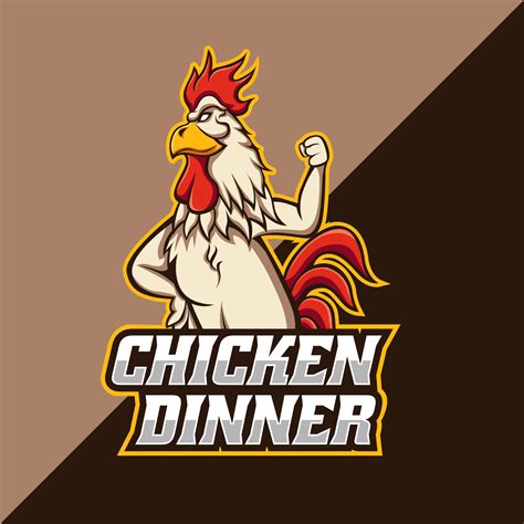 Chicken Logo Cartoon Character. Vector Logo Illustration 6150538 Vector ...