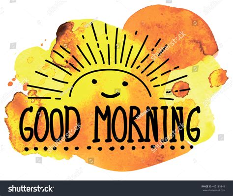 Good Morning Cute Pattern Sun Letters Stock Vector 495185848 - Shutterstock