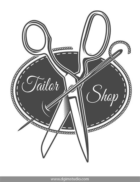 Tailor print templates | Sewing logo design, Sewing logo, Shop logo design