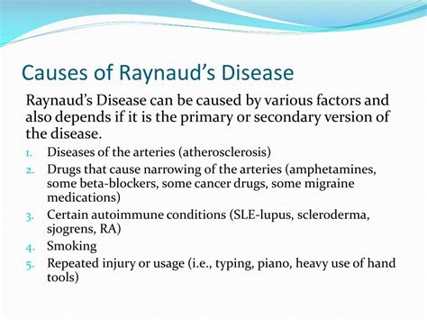 PPT - Raynaud’s Disease or Raynaud’s Phenomenon PowerPoint Presentation - ID:1999673