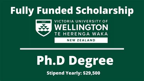 Victoria University of Wellington Scholarships 2024-25 in New Zealand ...