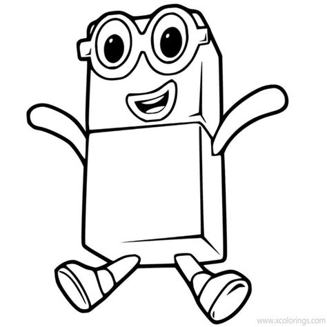 Numberblocks Coloring Pages 6 7 8 9 10 - XColorings.com