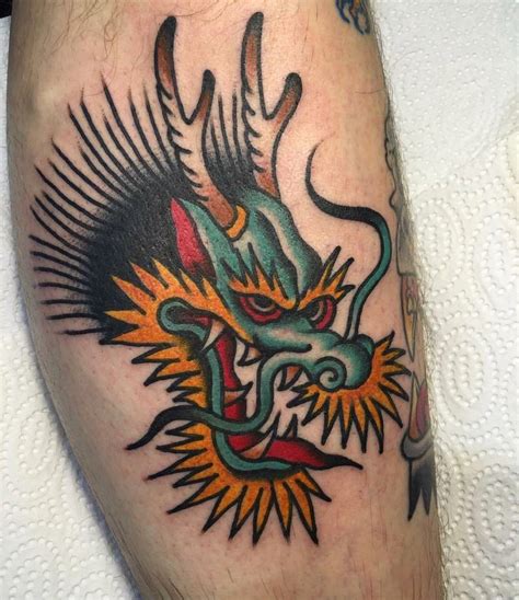 Pin by Otzi on Neo japanese tattoo | Old school tattoo designs, Dragon ...