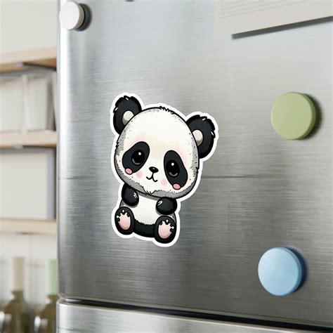 Kawaii Panda Sticker watercolor Panda Sticker Whimsical Panda Sticker ...