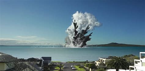 Is this a video of volcano eruption on New Zealand's White Island?