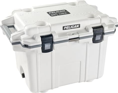 Amazon | PELICAN PRODUCTS社 PELICAN 50QT エリートクーラー ホワイトXグレー 50Q-1-WHTGRY ...