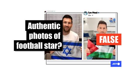 Images of Lionel Messi holding Israeli, Palestinian flags are altered - Mnews