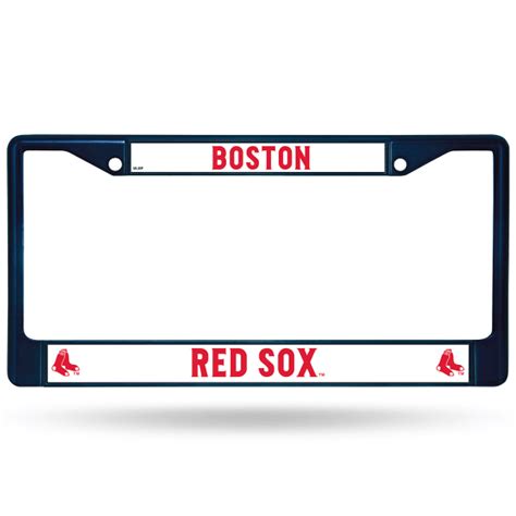 BOSTON RED SOX Navy Chrome License Plate Frame - Bob’s Stores