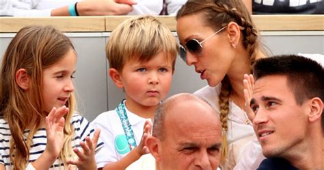 Novak Djokovic's son Stefan watched dad play for the first time.