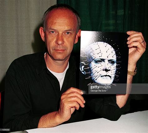 Actor Doug Bradley who plays the evil Pinhead charactor in the movie ...