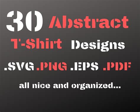 Abstract T-shirt Designs, 30 Unique Abstract Tshirt Graphics, Line Art SVG, Trendy Aesthetic Tee ...