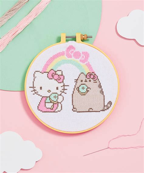 Hello Kitty® x Pusheen® Cross-Stitch Kit – Pusheen Shop