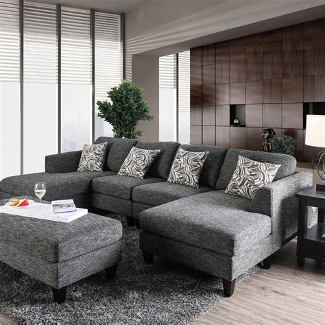 Modern Grey Sectional Sofa