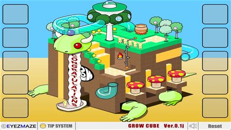 GROW Cube Flash Game Max Level Walkthrough - Eyemaze GROW Series - YouTube