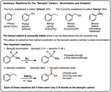 Reactions on the "Benzylic" Carbon: Bromination And Oxidation | Organic ...