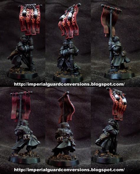 Imperial Guard Hobby: Lucifer Blacks conversion 3: standard bearer painted