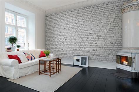 Brick Wall, White - Wallpaper | Rebel Walls