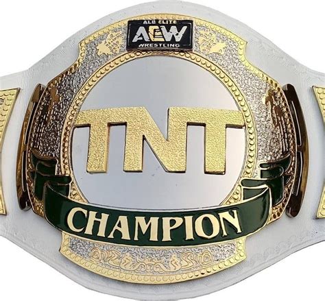 AEW TNT Championship Replica Title Belt 4mm Zinc Alloy Metal | Etsy