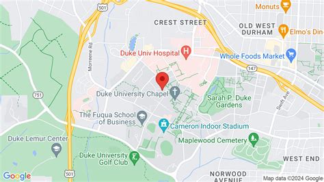 Duke Medical Campus Map