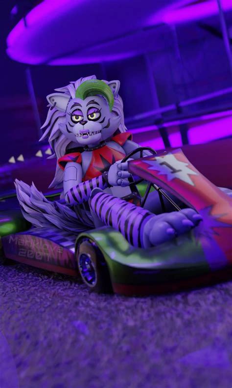 [FnaF/Blender] Roxy on Roxy Raceway by mariklove2007 on DeviantArt