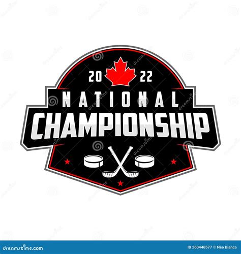 National Championship Logo Vector. Stock Vector - Illustration of hockey, basketball: 260446577