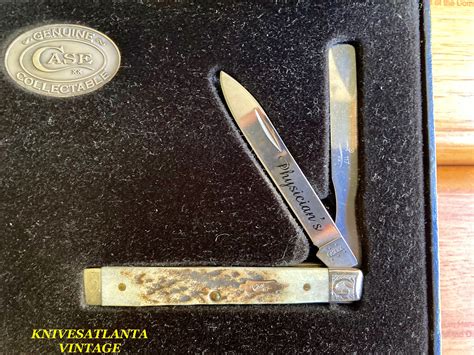 Case XX Stag Handle Doctors Knife Set with Carring Case ~ Vintage