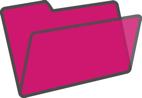 Pink Folder Clip Art at Clker.com - vector clip art online, royalty free & public domain