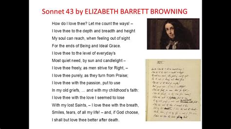 Sonnet 43 by Elizabeth Barrett Browning - YouTube