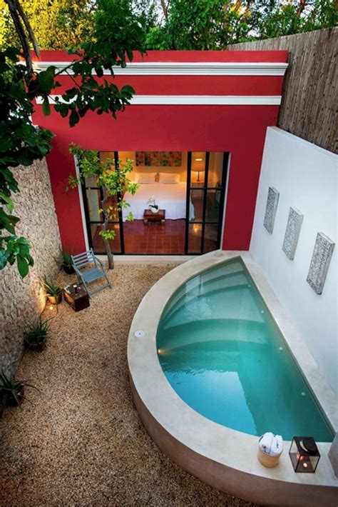 29 Beautiful Small Swimming Pool Designs For Limited Yard Space - My Home My Zone