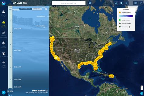 Sea Level Rise Interactive Map