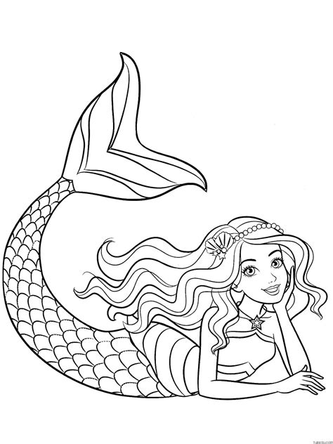 Mermaid barbie coloring pages - polfaware