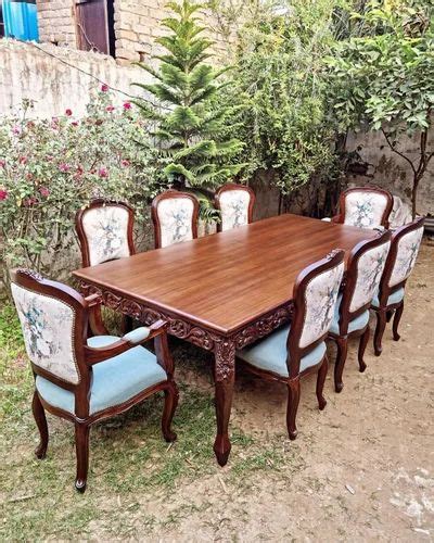 8 Seater Wooden Dining Table Set at Rs 135000/set | Oak Wood Dining ...