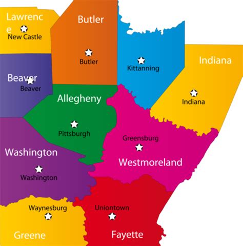 Pittsburgh County Map