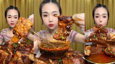 ASMR EATING SPICY FOOD CHALLENGE MUKBANG，STEAK - YouTube