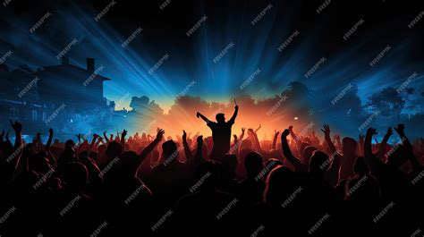 Premium AI Image | Concert audience