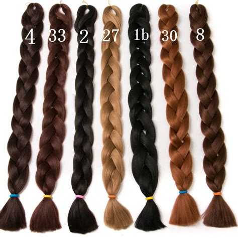 solid color braiding hair one piece 82 inch Synthetic High Temperature - QPhair