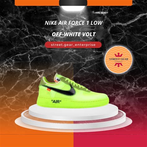 Nike air force 1 low off-white volts, Men's Fashion, Footwear, Sneakers ...